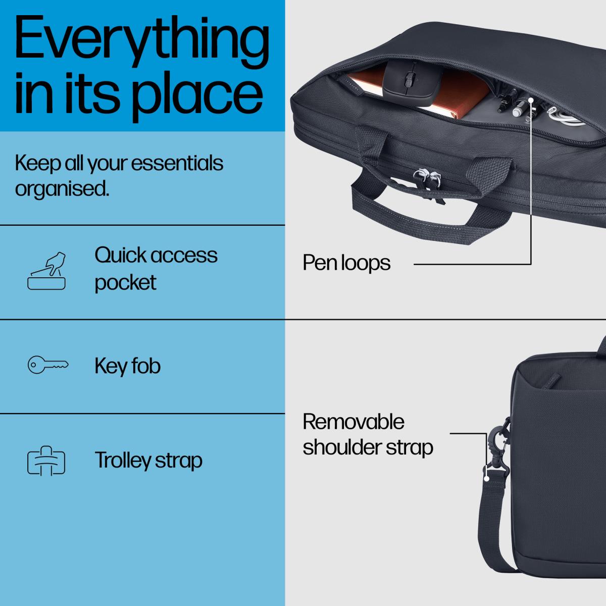 Everyday - 16in Notebook Briefcase - Grey