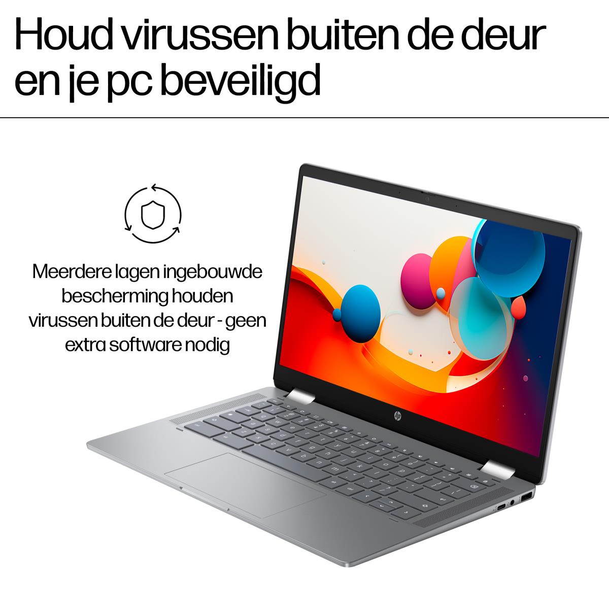Chromebook x360 14b-cd0802nd - 14in - i3 N305 - 8GB RAM - 256GB SSD - Chrome OS - Qwerty US/Int'l