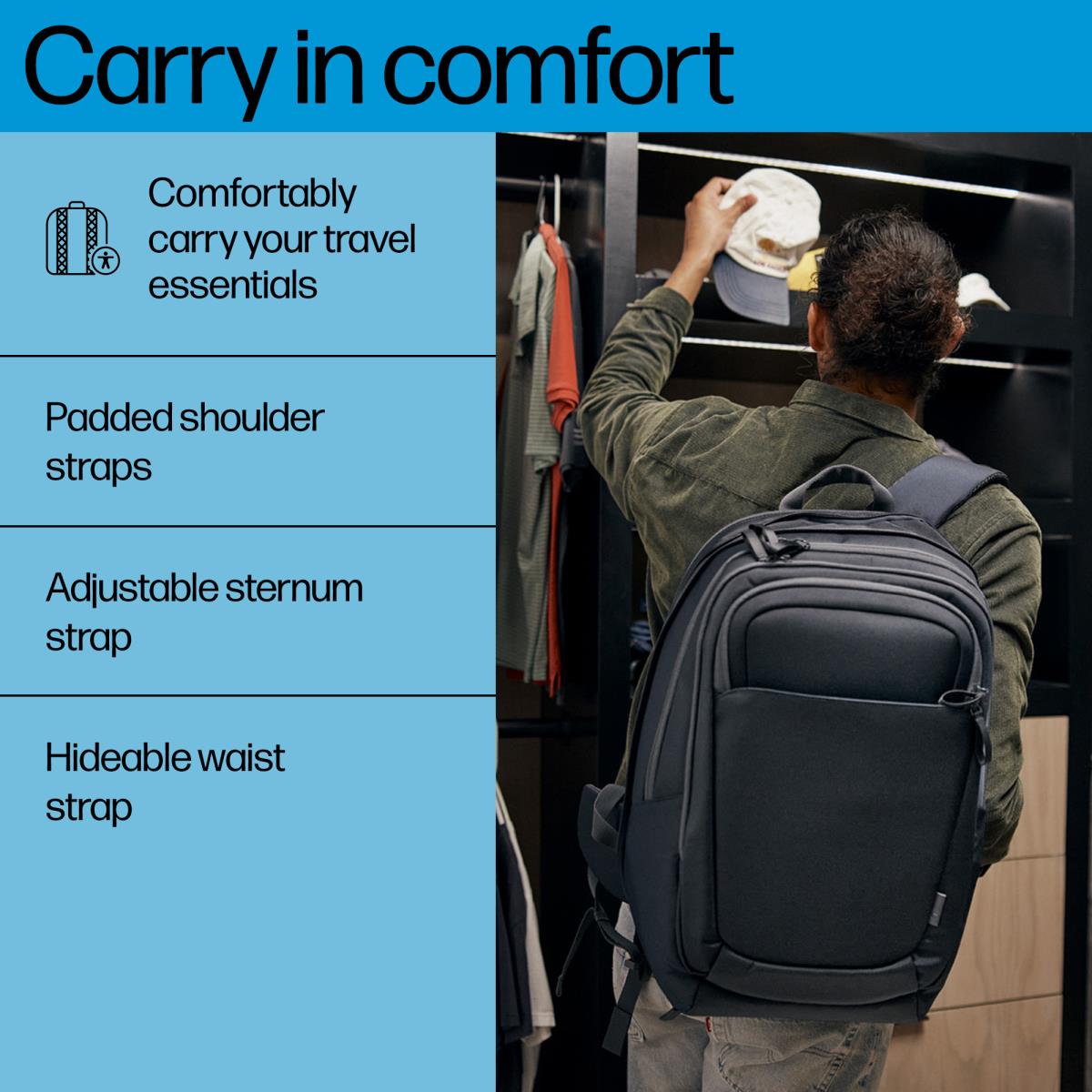 Travel Plus 30 Liter - 17in Notebook Backpack - Blue Graphite