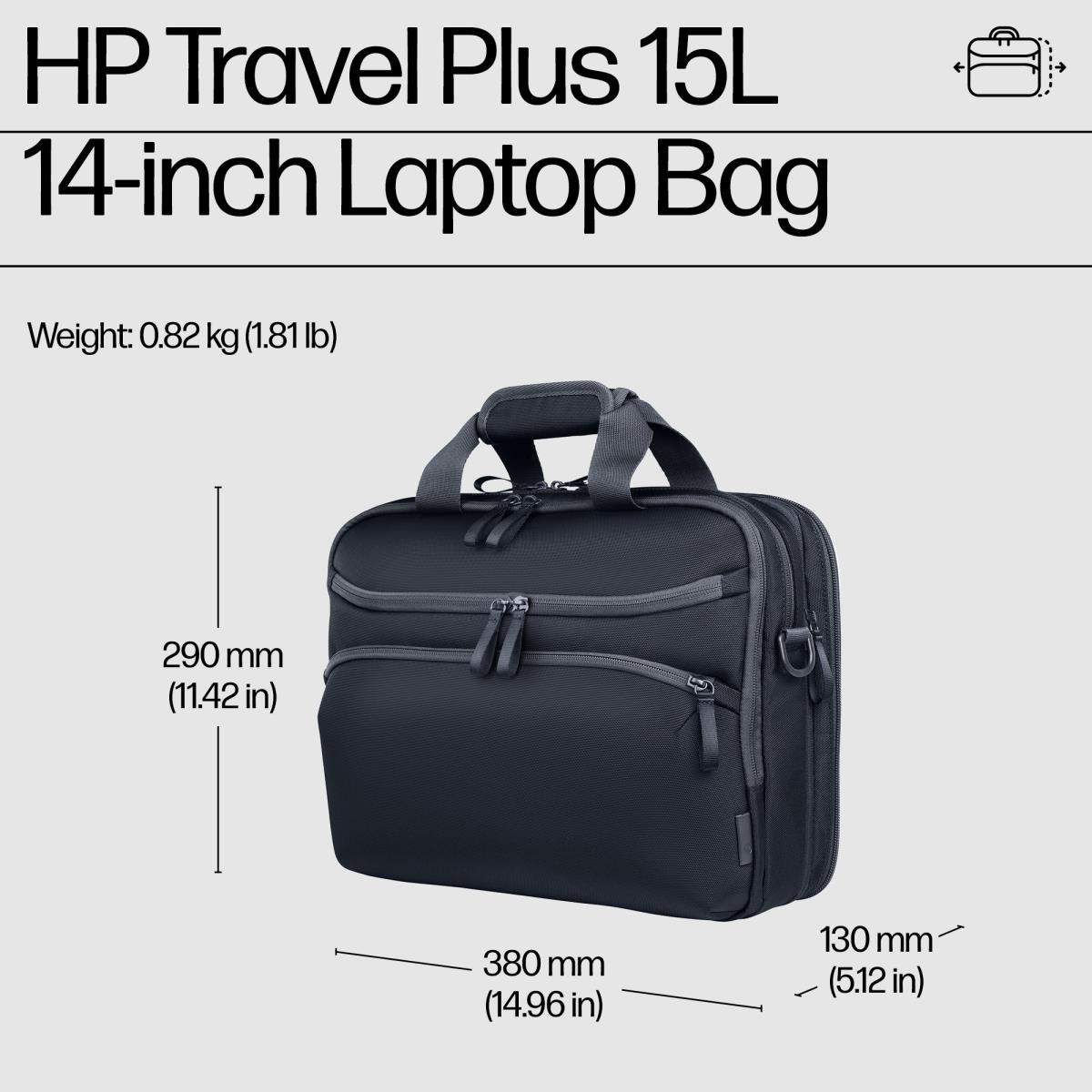 Travel Plus 15 Liter - 14in Notebook Bag - Blue Graphite