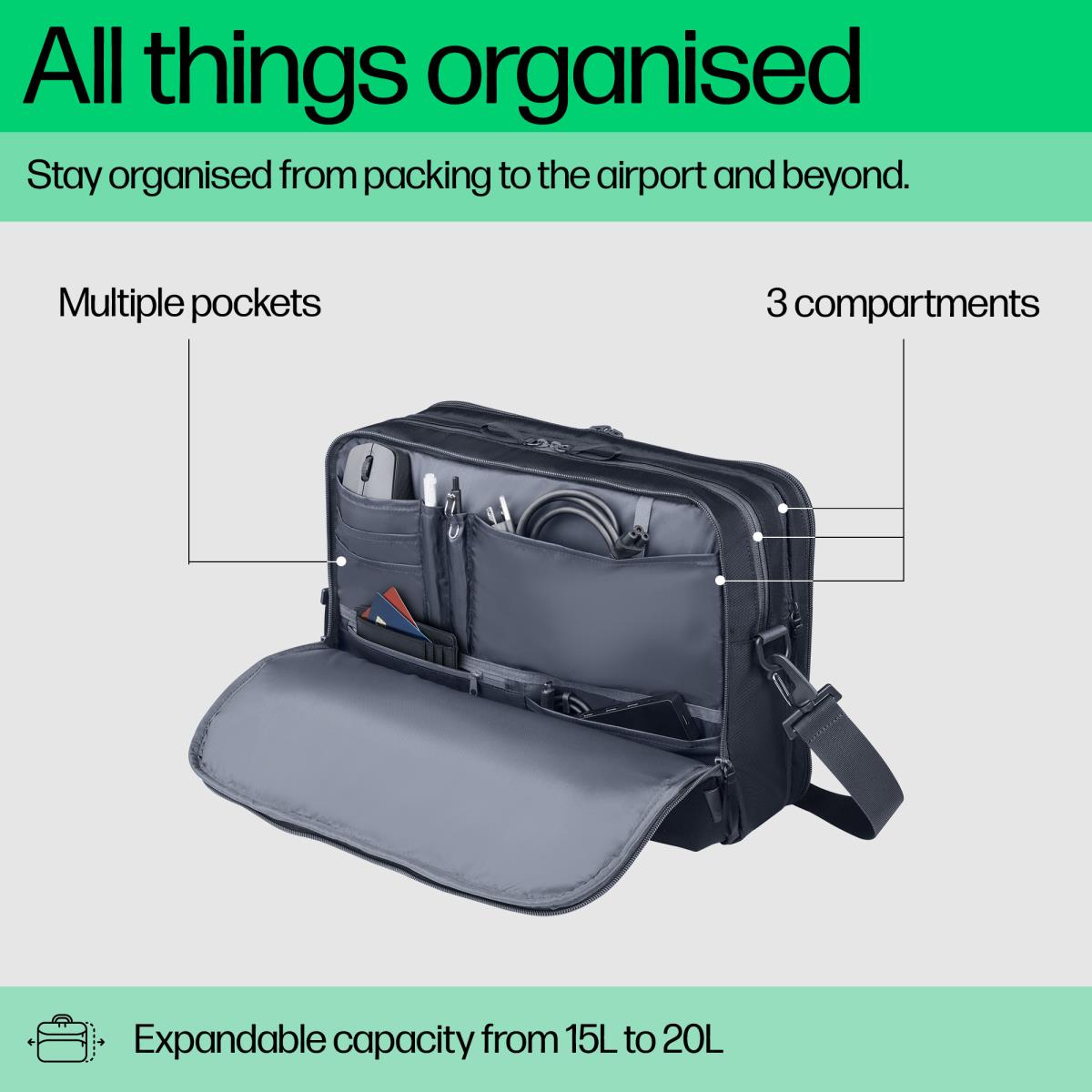 Travel Plus 15 Liter - 14in Notebook Bag - Blue Graphite