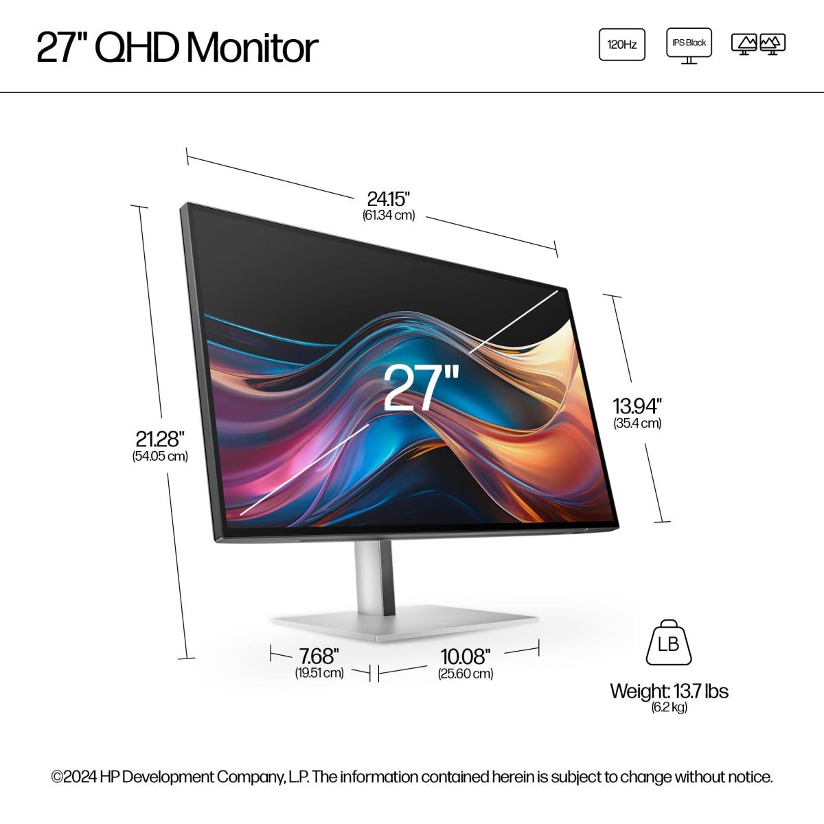 Desktop Monitor - Series 7 Pro 727pq - 27in - 2560x1440 (QHD) - IPS