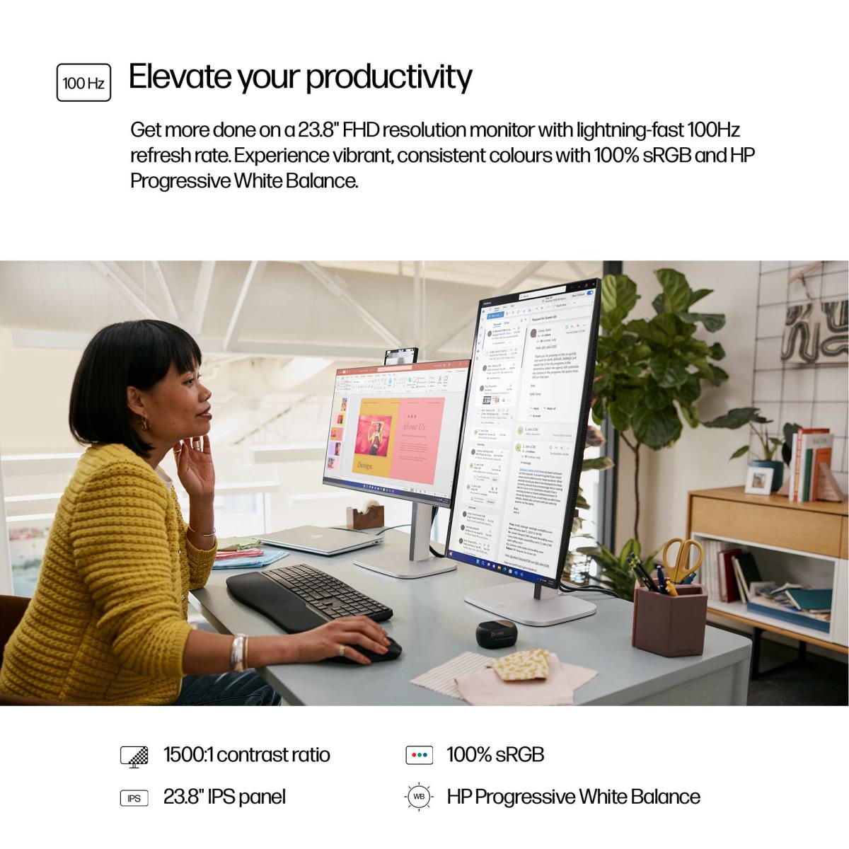 Desktop Monitor - Series 5 Pro 524pf - 24in - 1920 x 1080 (FHD) - IPS - NO STAND