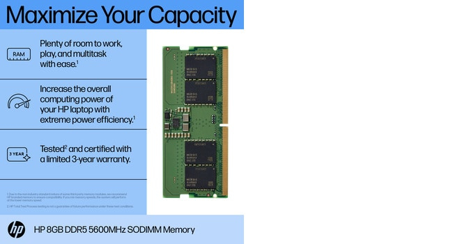 Memory 8GB DDR5 5600 SODIMM