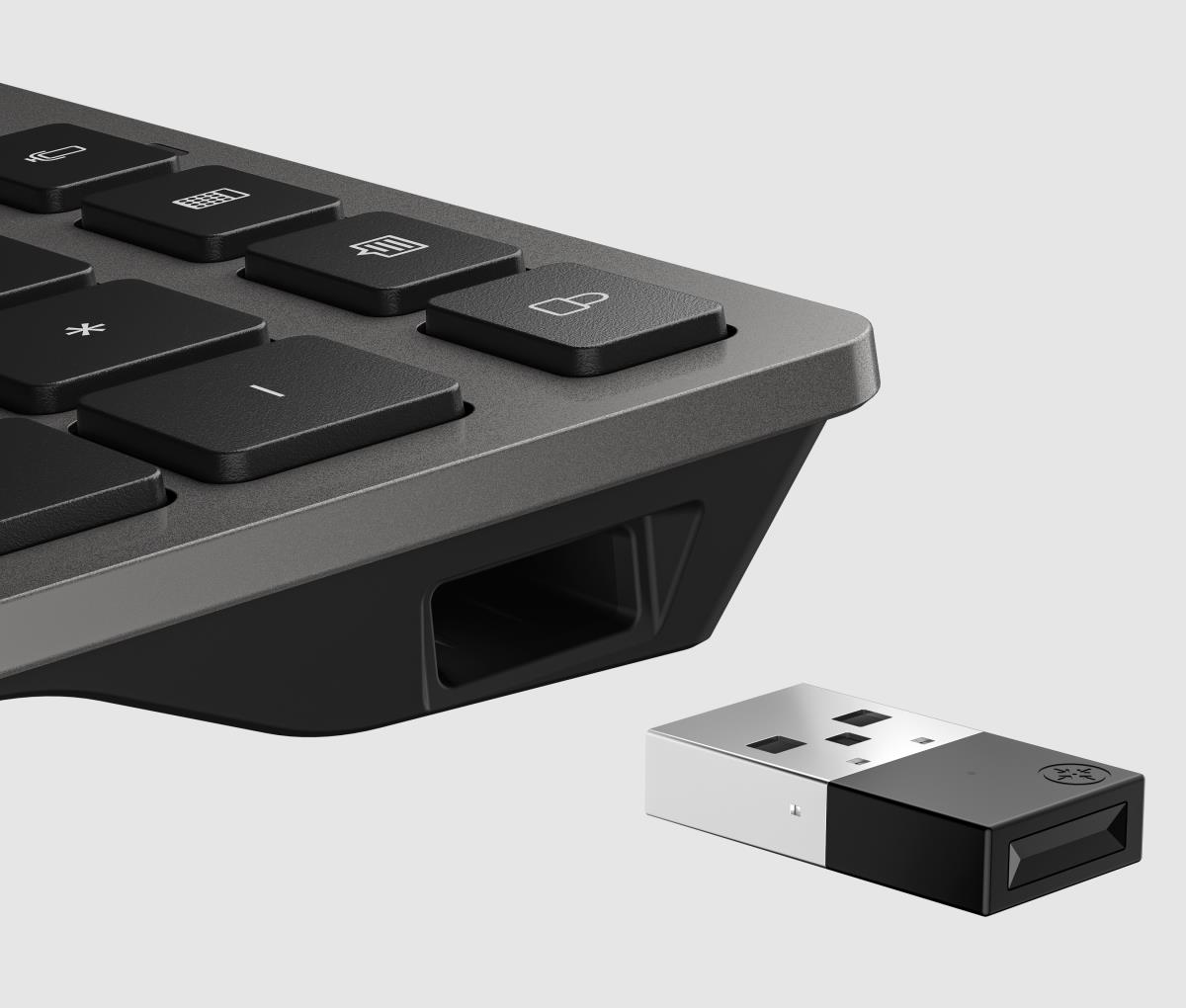 Multi-Device Rechargeable Wireless Keyboard 725 - Azerty Belgian