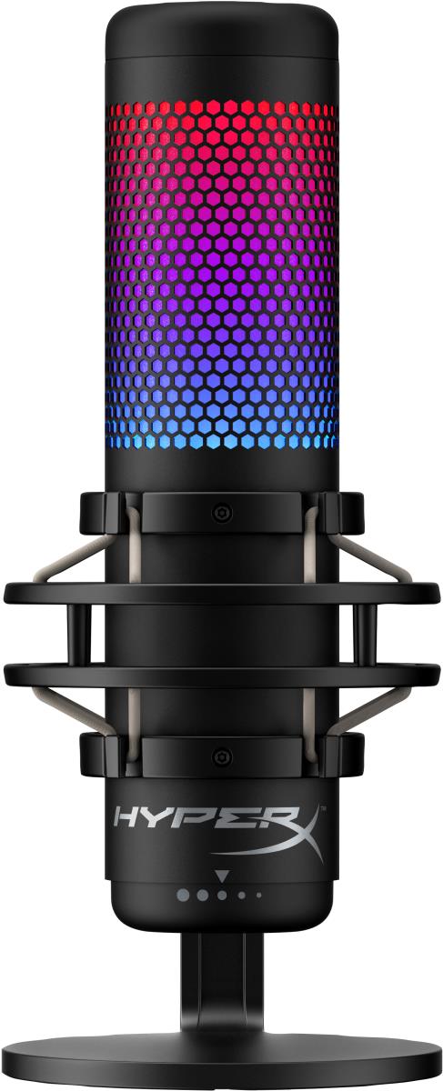 HyperX QuadCast S - USB Microphone - RGB Lighting - Black/Grey