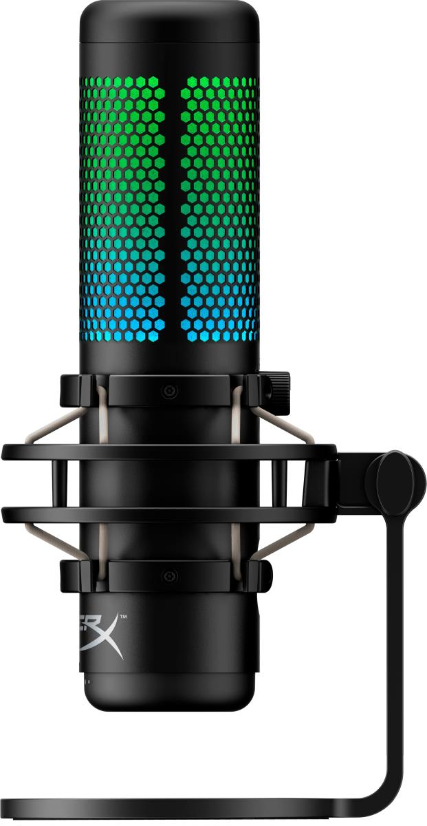 HyperX QuadCast S - USB Microphone - RGB Lighting - Black/Grey