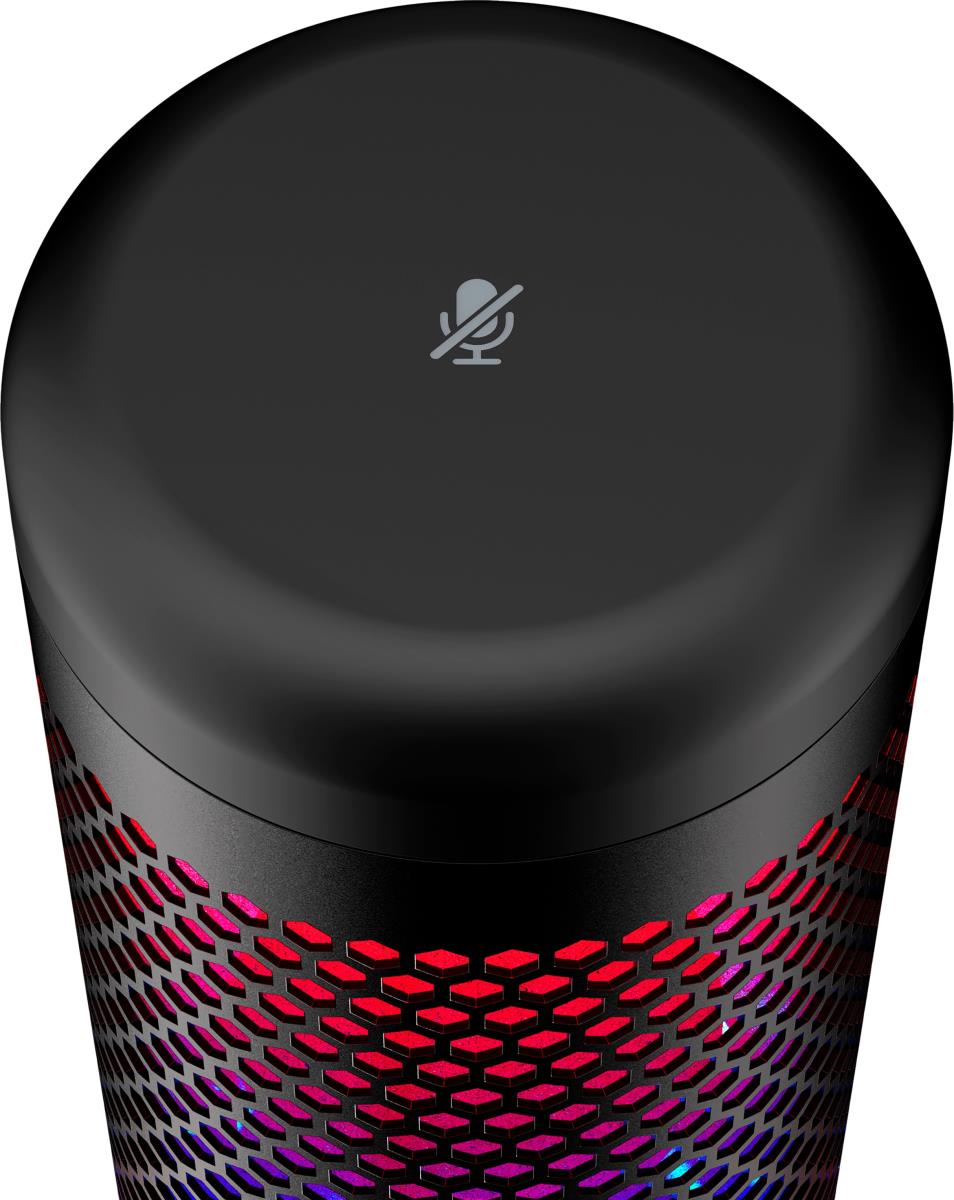HyperX QuadCast S - USB Microphone - RGB Lighting - Black/Grey