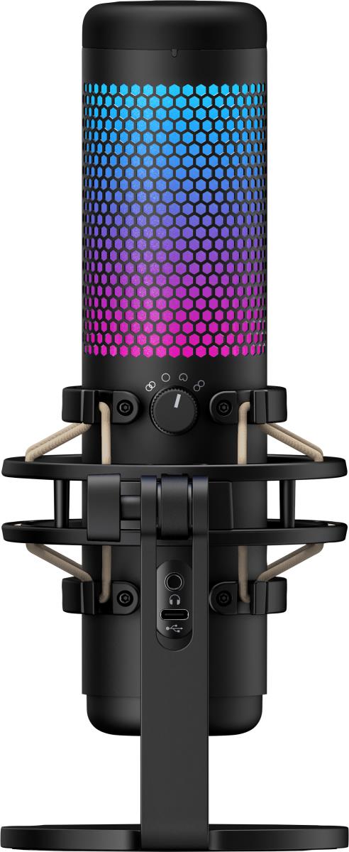 HyperX QuadCast S - USB Microphone - RGB Lighting - Black/Grey
