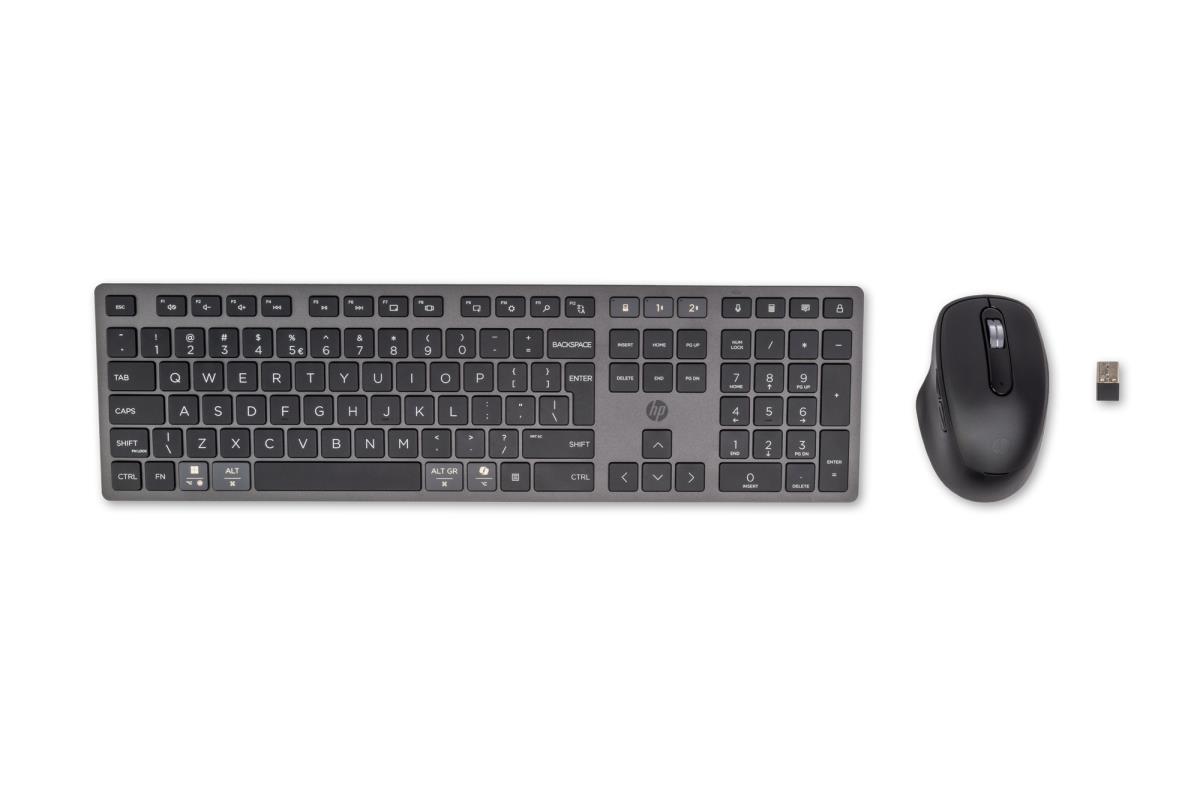 Multi-Device Rechargeable Wireless Keyboard and Mouse Combo 720 - Qwerty Int'l