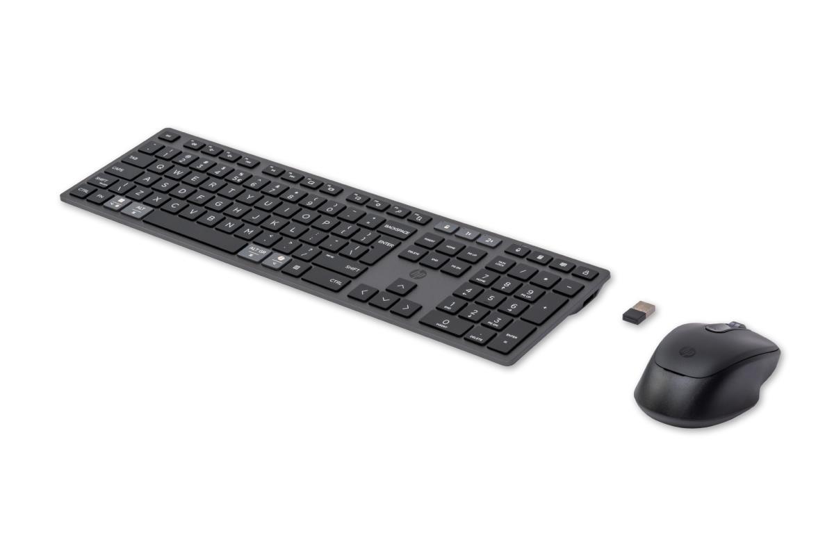 Multi-Device Rechargeable Wireless Keyboard and Mouse Combo 720 - Qwerty Int'l