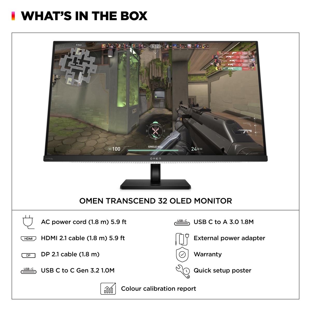 Gaming Monitor - OMEN Transcend 32 - 32in OLED - 3840x2160 (4K UHD)