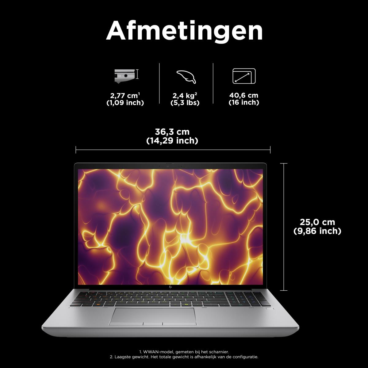 ZBook Fury 16 G11 - 16in - i9 14900HX - 64GB RAM - 1TB SSD - Win11 Pro - Qwerty US/Int'l