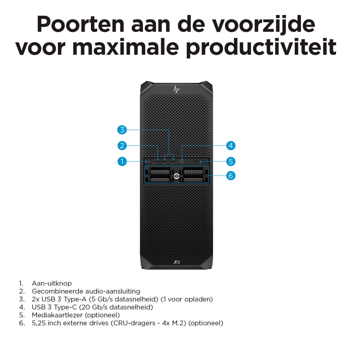 Workstation Z6 G5 Tower - 7955WX - 32GB RAM - 1TB SSD - Win11 Pro - no Keyboard