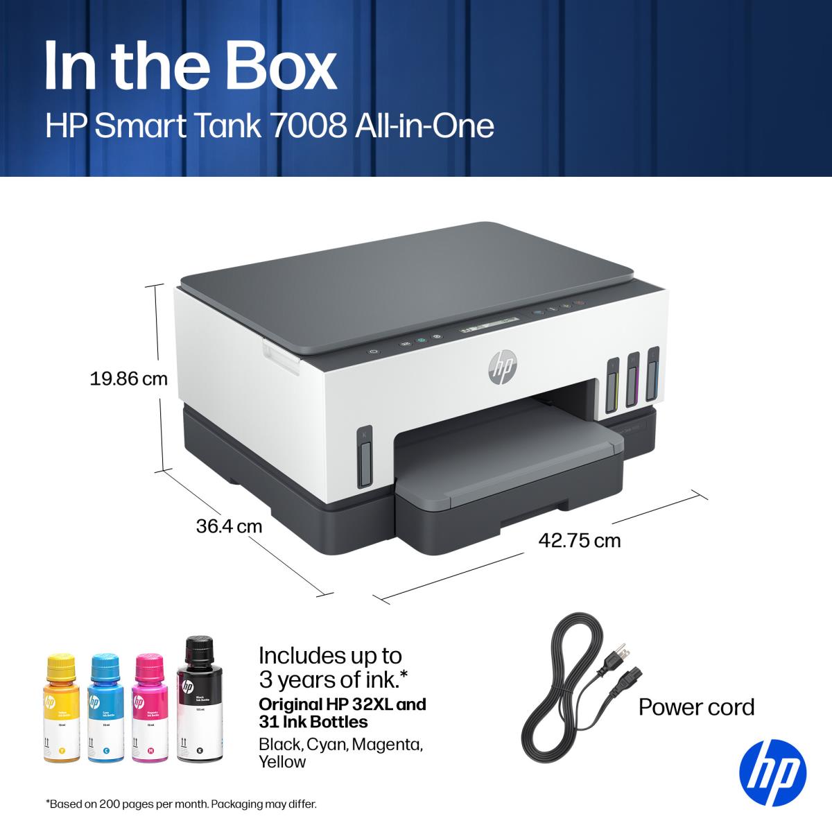 Smart Tank 7008 - All-in-One Printer - Inkjet - A4 - USB / Wi-Fi