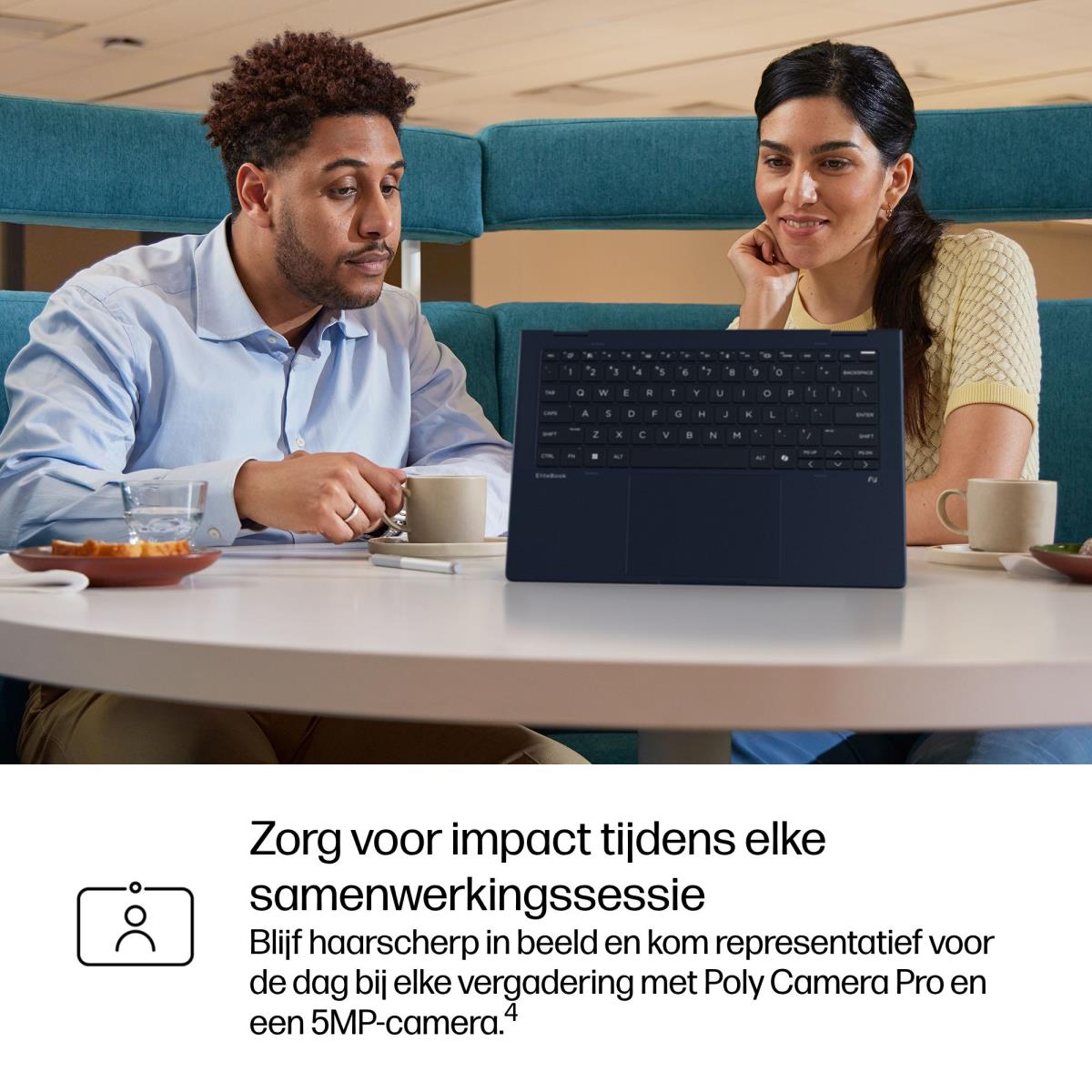 EliteBook X Flip G1i AI - 14in Touchscreen - Core Ultra 7 258V - 32GB RAM - 1TB SSD - Win11 Pro - Azerty Belgian