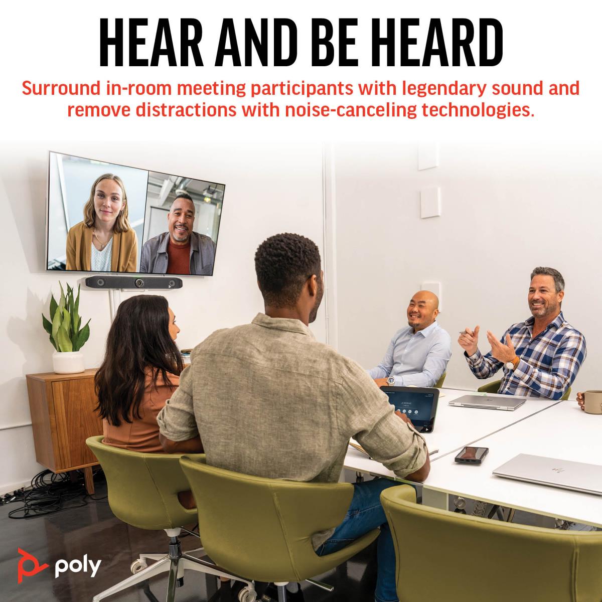 Poly Studio X52 All-In-One Video Bar with TC10 Controller Kit