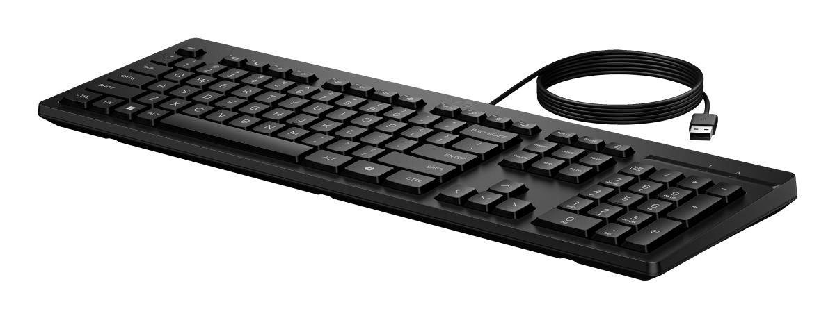 Wired Keyboard 125 - Black - Qwerty Int'l - Bulk Qty-12