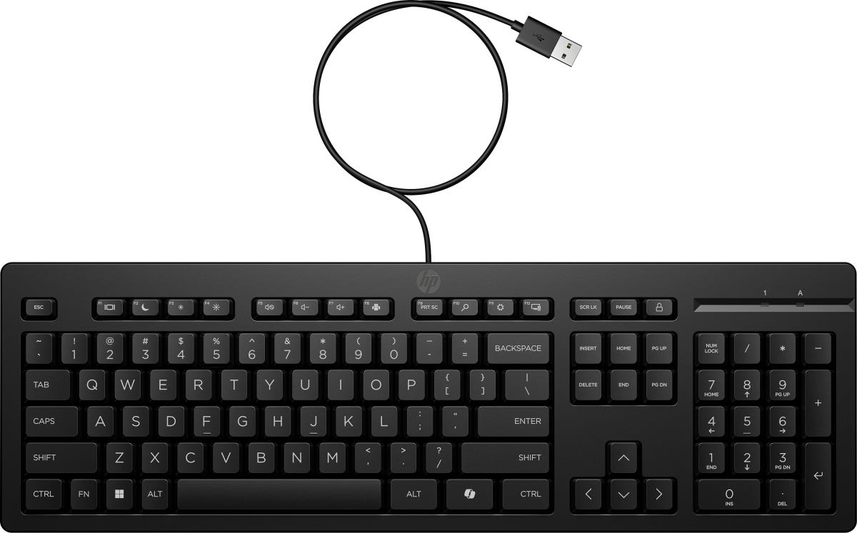 Wired Keyboard 125 - Black - Qwerty Int'l - Bulk Qty-12