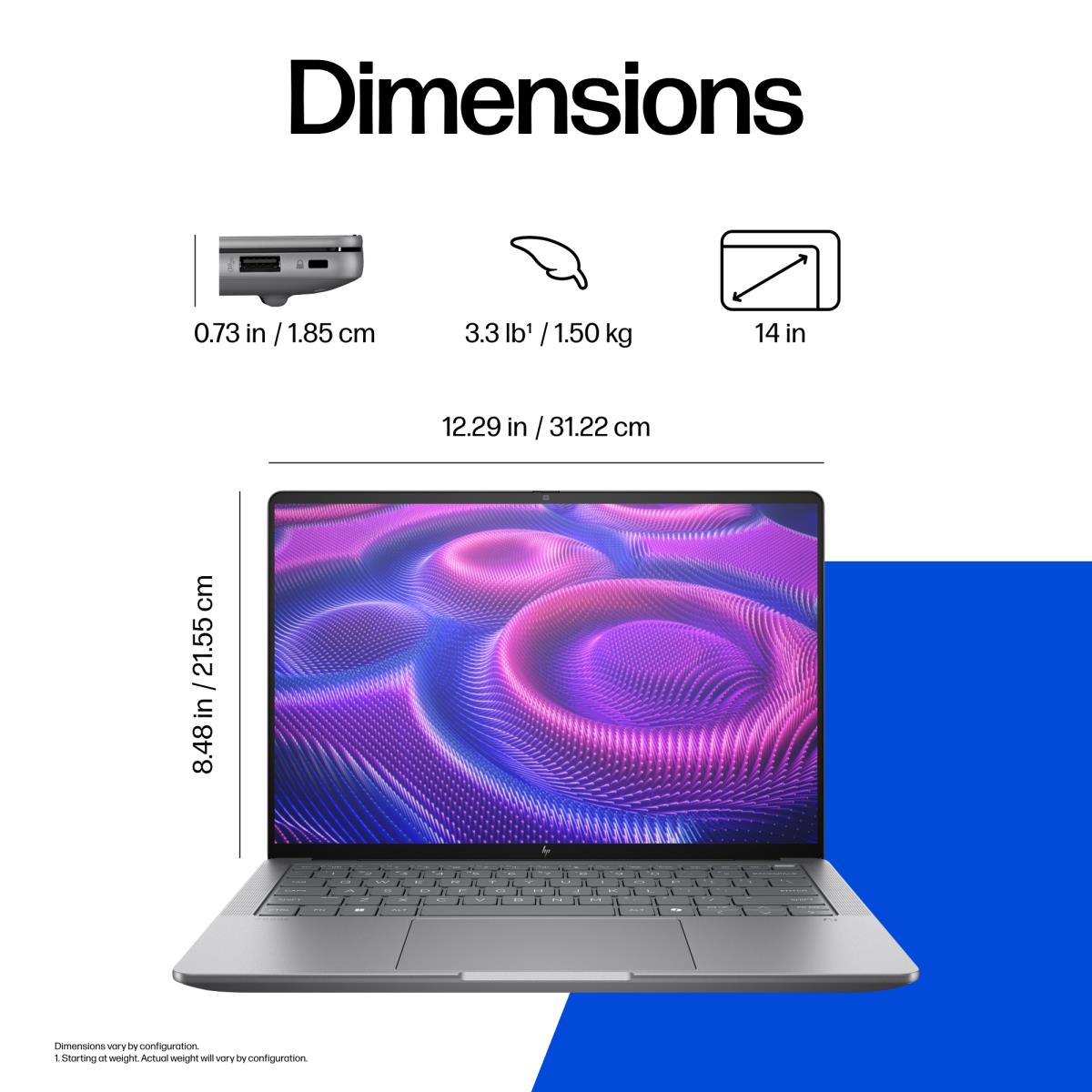 ZBook Ultra G1a - 14in OLED Touchscreen - AI Max+ PRO 395 - 128GB RAM - 2TB SSD - Win11 Pro - Azerty Belgian