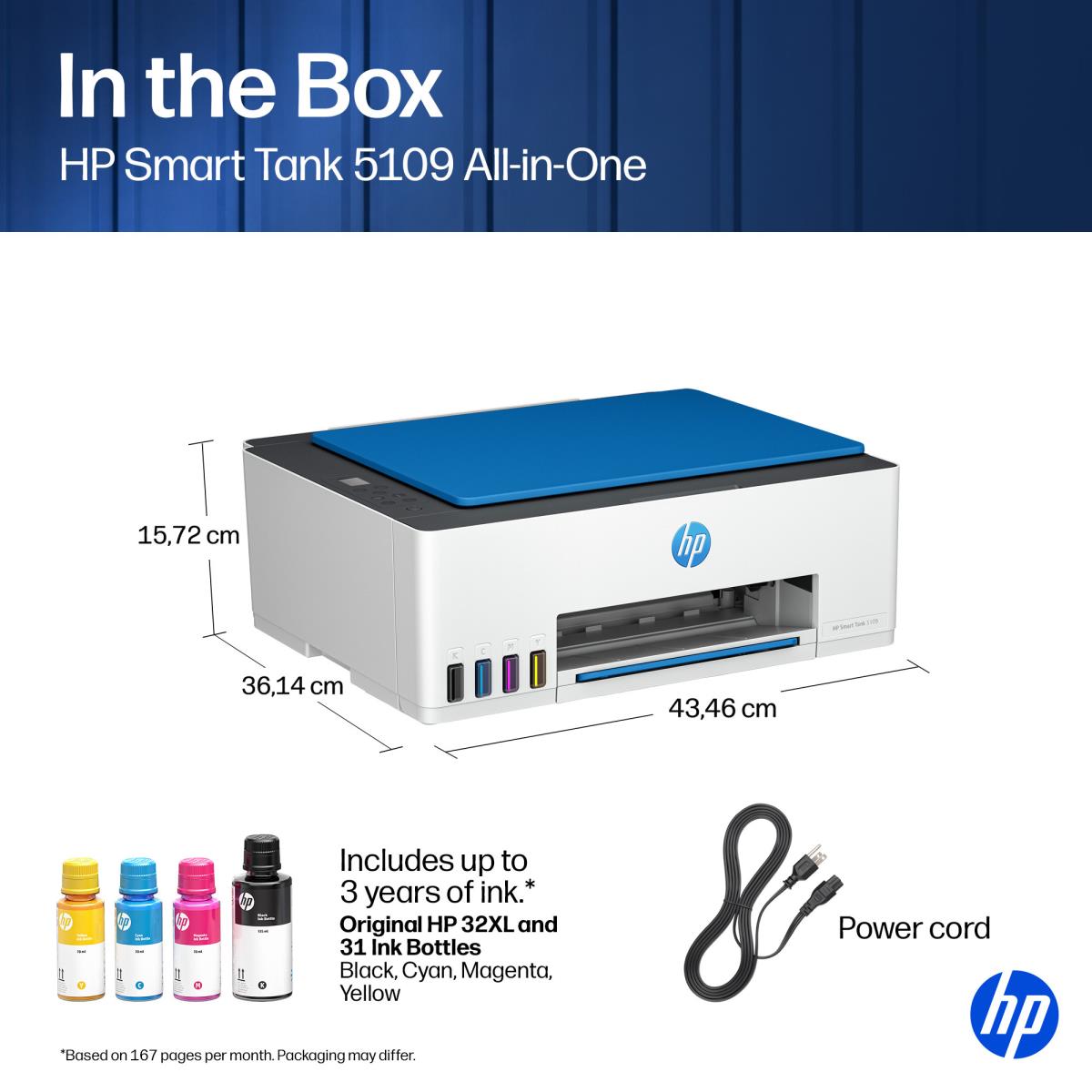 Smart Tank 5109 - All-in-One Printer - Inkjet - A4 - USB / Wi-Fi