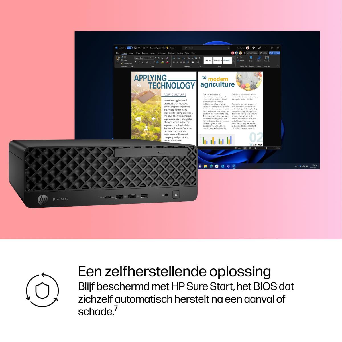 ProDesk 4 SFF G1i AI - Core Ultra 5 235 - 16GB RAM - 512GB SSD - Win11 Pro - Qwerty US/Int'l