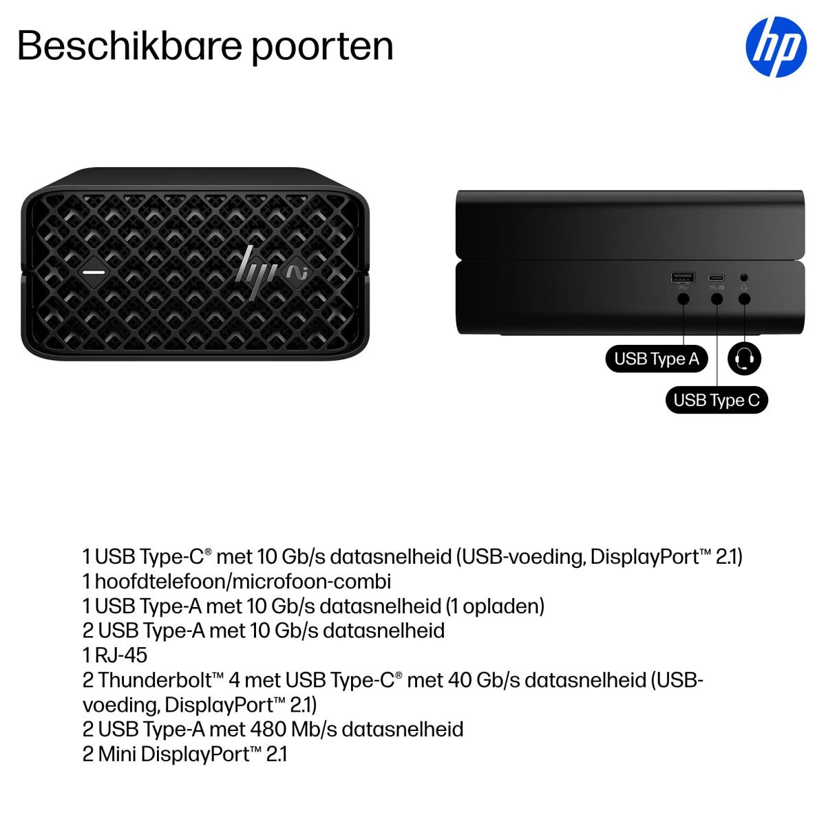 Workstation Z2 G1a Mini - AI Max PRO 385 - 32GB RAM - 1TB SSD - Win11 Pro - no Keyboard