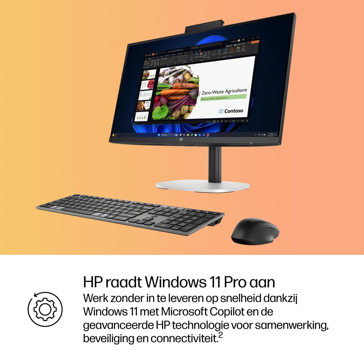 ProStudio 4 AiO G1i AI - 23.8in Touchscreen - Core Ultra 5 235T - 16GB RAM - 512GB SSD - Win11 Pro - Azerty Belgian