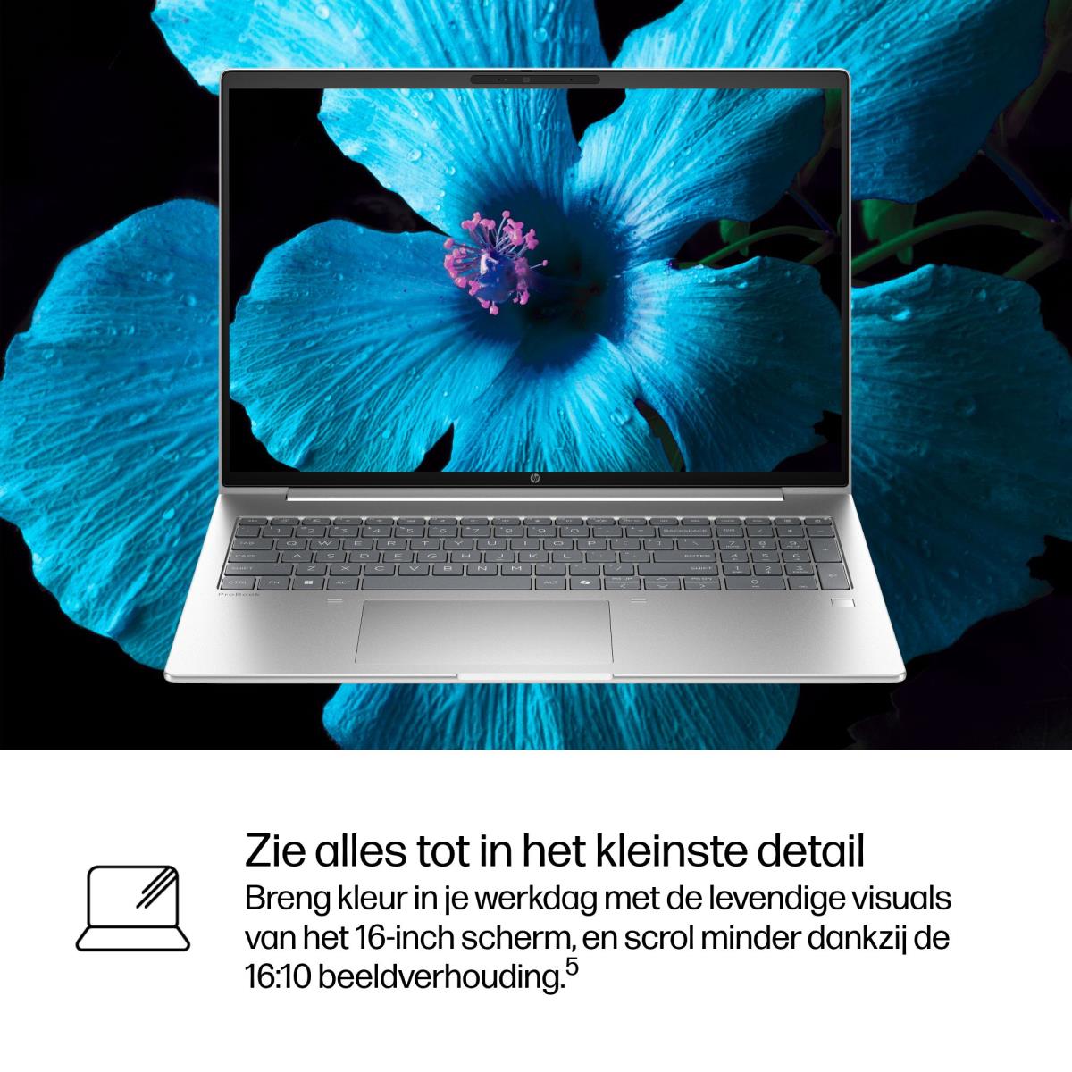 ProBook 4 G1i AI - 16in - Core Ultra 7 255U - 16GB RAM - 512GB SSD - Win11 Pro - Azerty Belgian