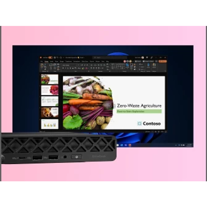 EliteDesk 8 Mini G1i AI - Core Ultra 7 265T - 16GB RAM - 512GB SSD - Win11 Pro - Qwerty US/Int'l