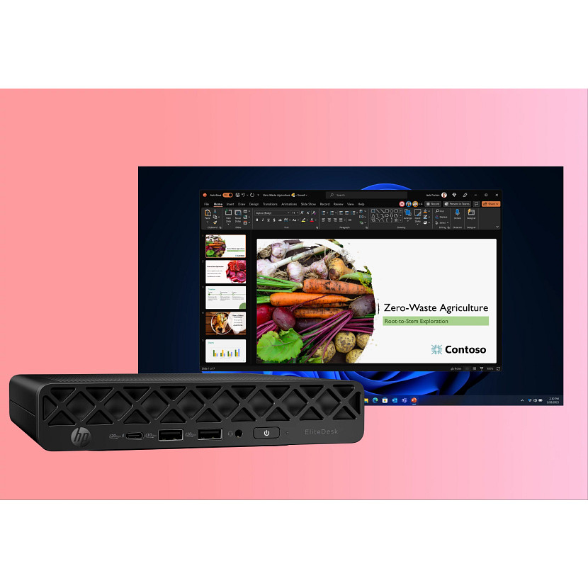 EliteDesk 8 Mini G1i AI - Core Ultra 5 235T - 16GB RAM - 512GB SSD - Win11 Pro - Qwerty US/Int'l