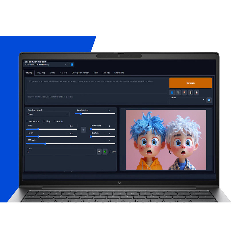 ZBook 8 G1i - 14in - Core Ultra 7 255H - 24GB RAM - 1TB SSD - RTX 500 4GB - Win11 Pro - Azerty Belgian