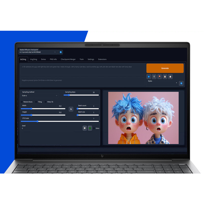 ZBook 8 G1i - 16in - Core Ultra 5 225H - 24GB RAM - 512GB SSD - RTX 500 4GB - Win11 Pro - Azerty Belgian