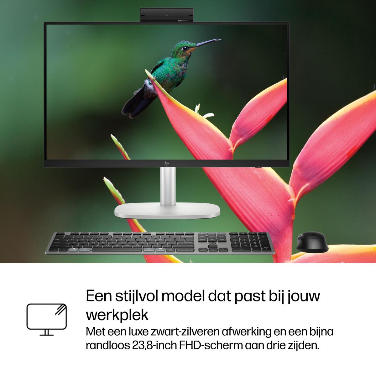 EliteStudio 8 AiO G1i - 23.8in - Core Ultra 5 235 - 16GB RAM - 512GB SSD - Win11 Pro - Qwerty US/Int'l