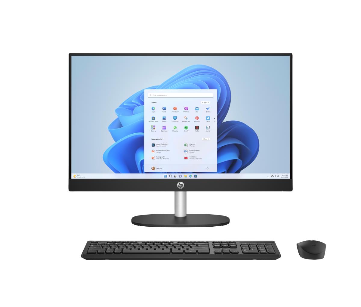 HP AiO 24-cr0060nb - 24in - R5 7520U - 16GB RAM - 512GB SSD - Win11 Home - Azerty Belgian