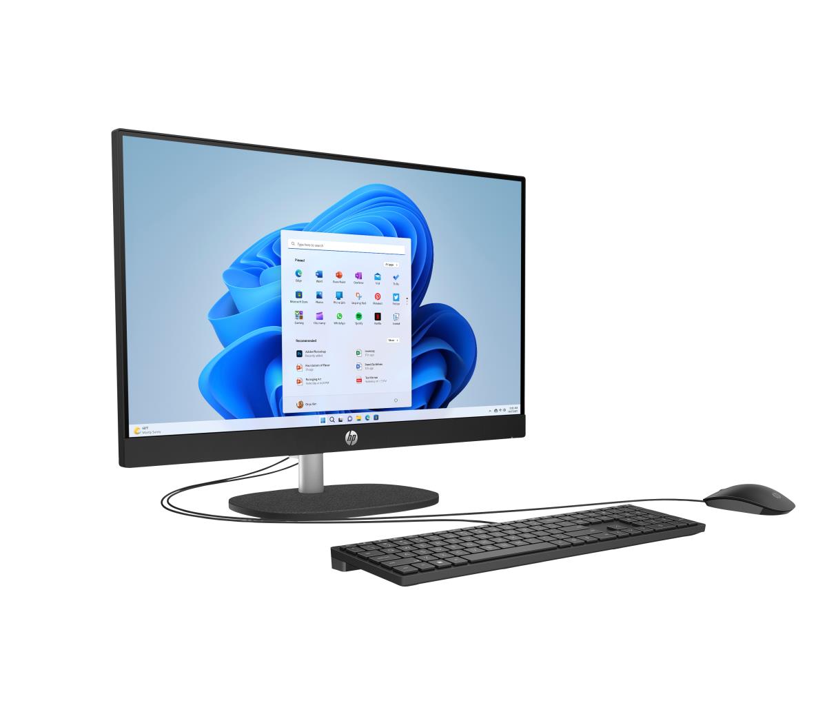 HP AiO 24-cr0060nb - 24in - R5 7520U - 16GB RAM - 512GB SSD - Win11 Home - Azerty Belgian