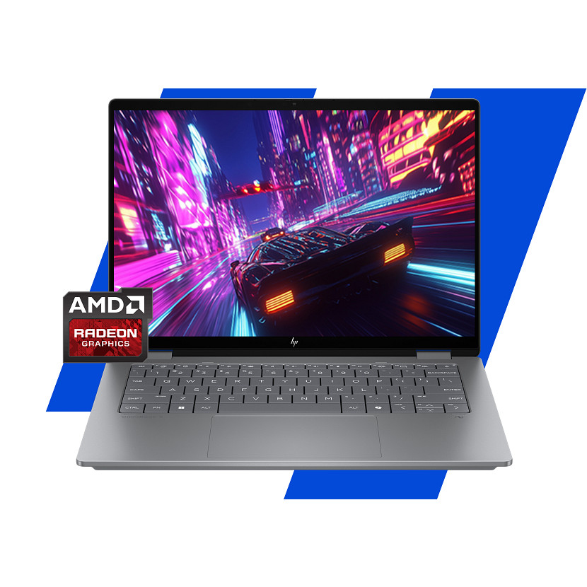 OmniBook X Flip NGAI 14-fk0018nb - 14in - AI 5 340 - 16GB RAM - 512GB SSD - Win11 Home - Azerty Belgian