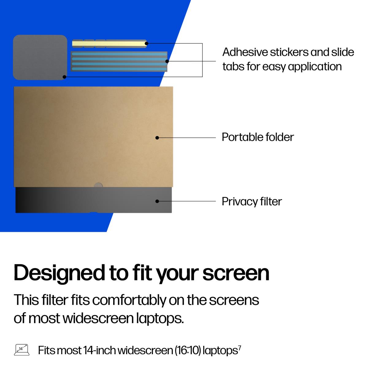 14in Widescreen Laptop Privacy Filter