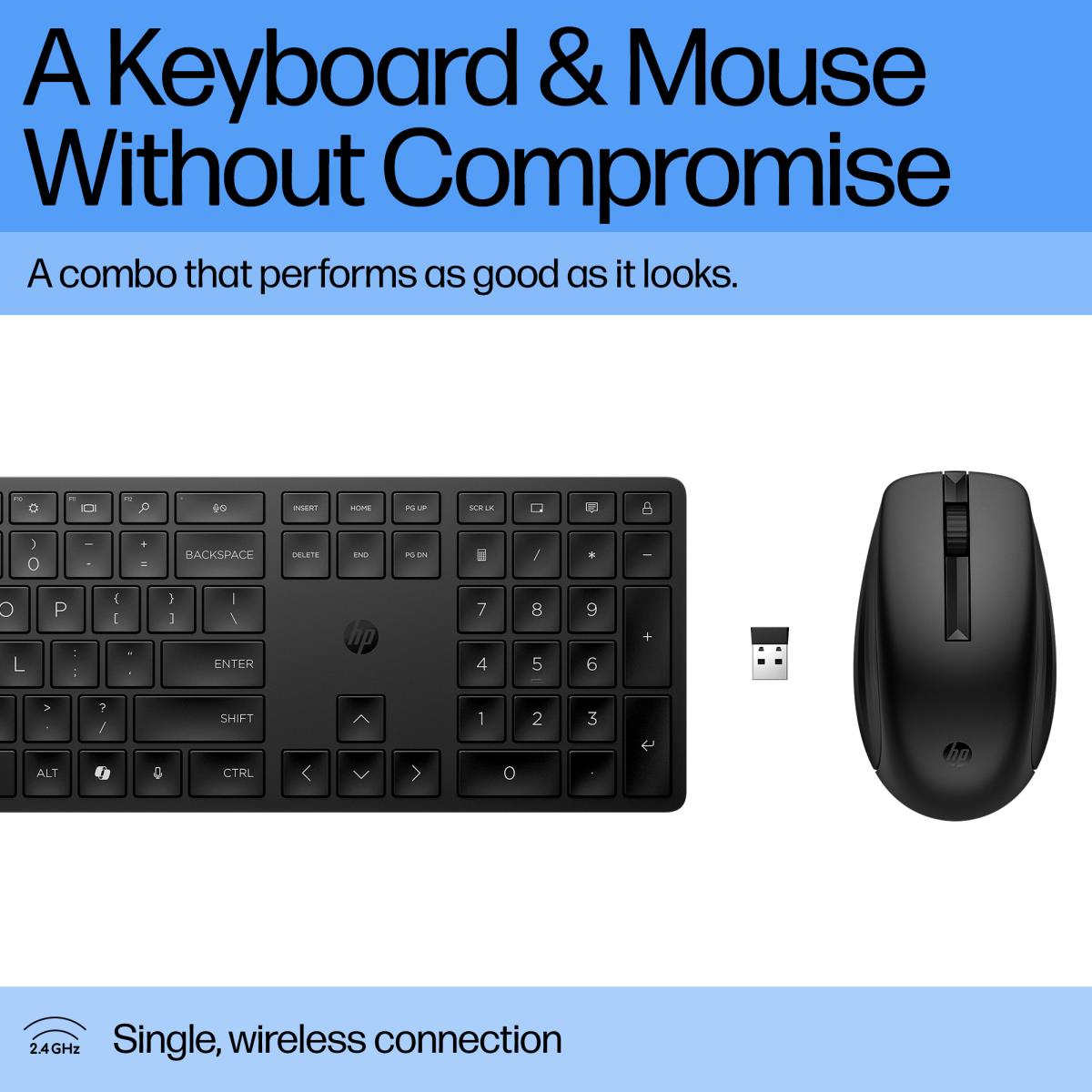 Wireless Keyboard and Mouse 655 - Qwertzu German