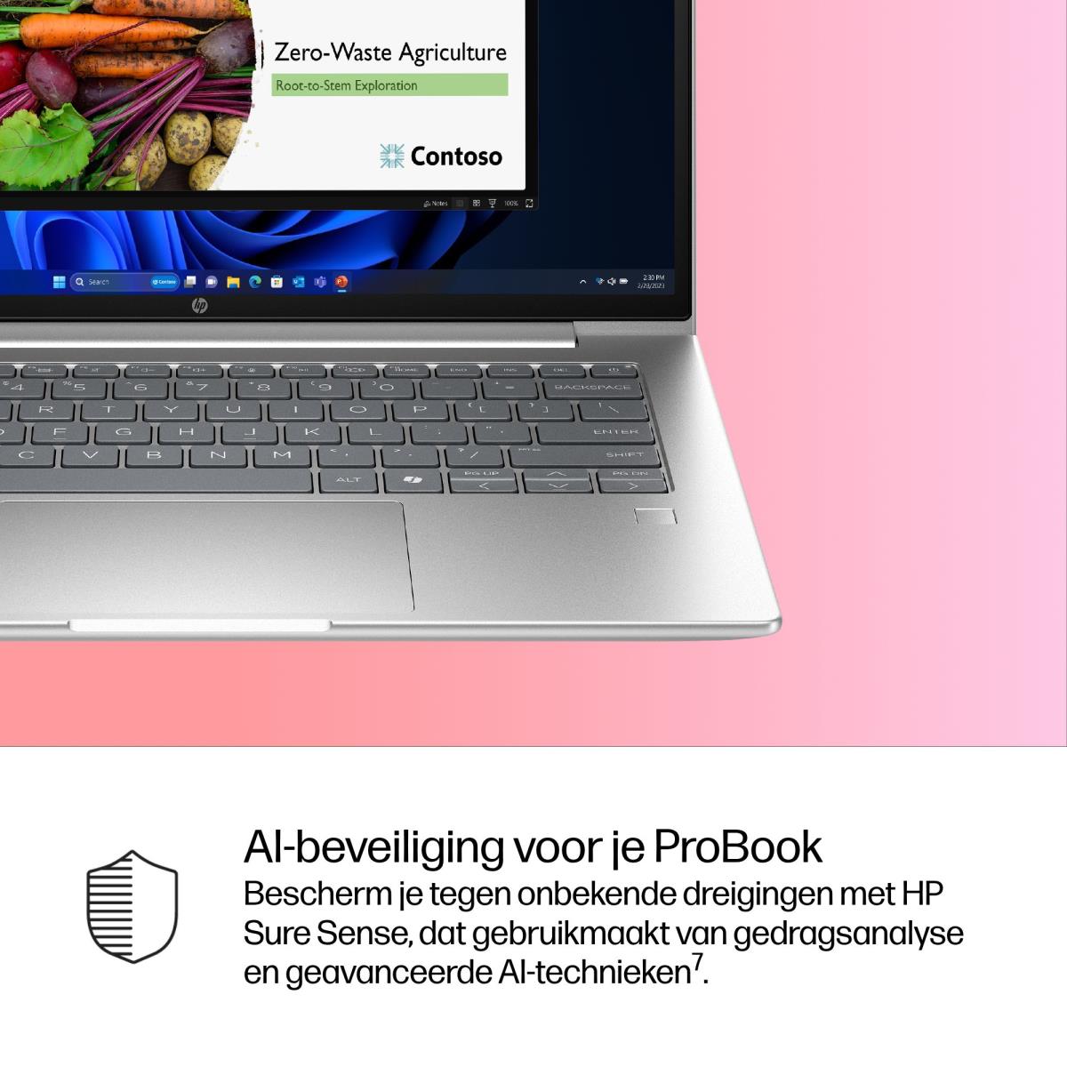 ProBook 4 G1i AI - 14in - Core Ultra 5 225U - 16GB RAM - 512GB SSD - Win11 Pro - Azerty Belgian