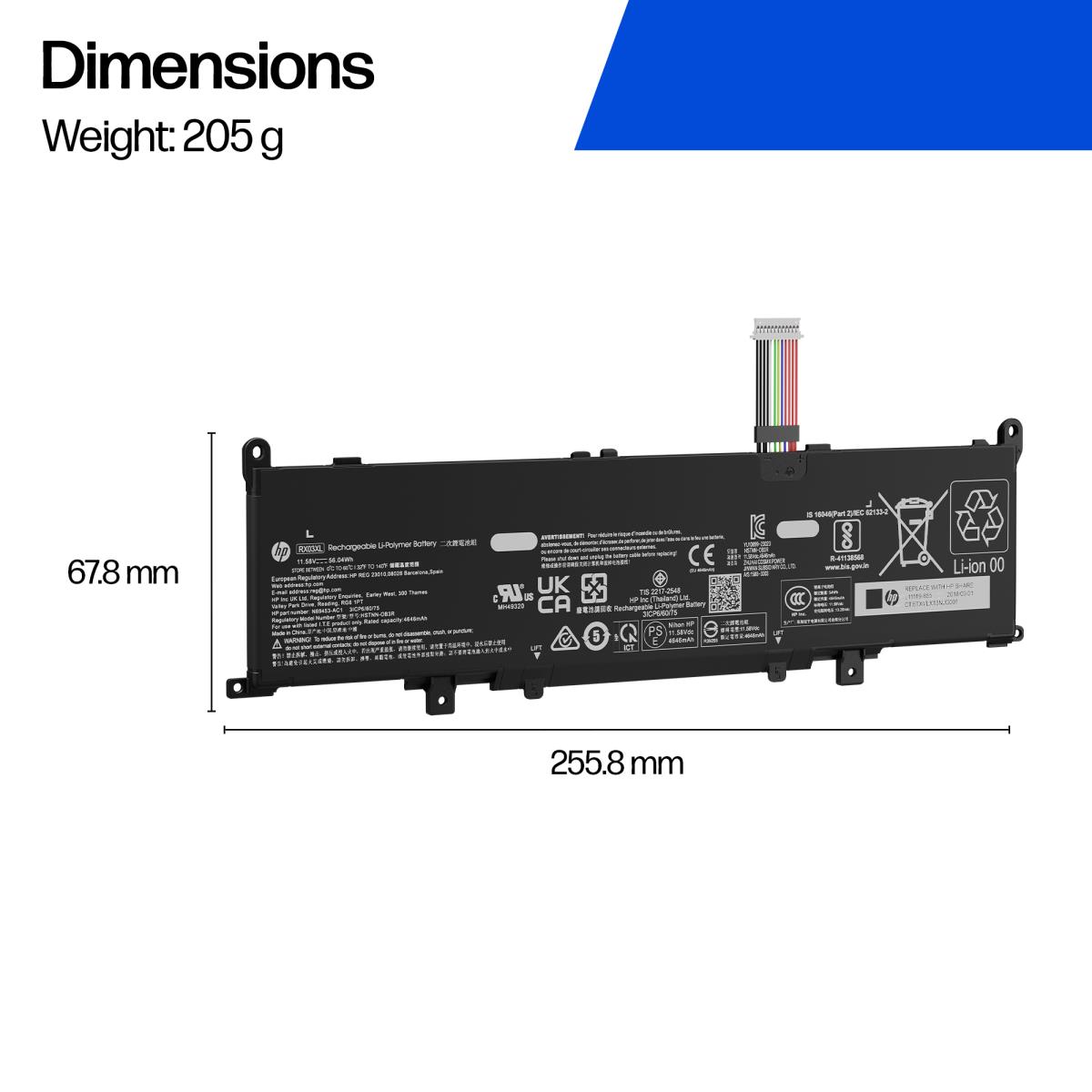 Replaceable Laptop Battery 56Wh