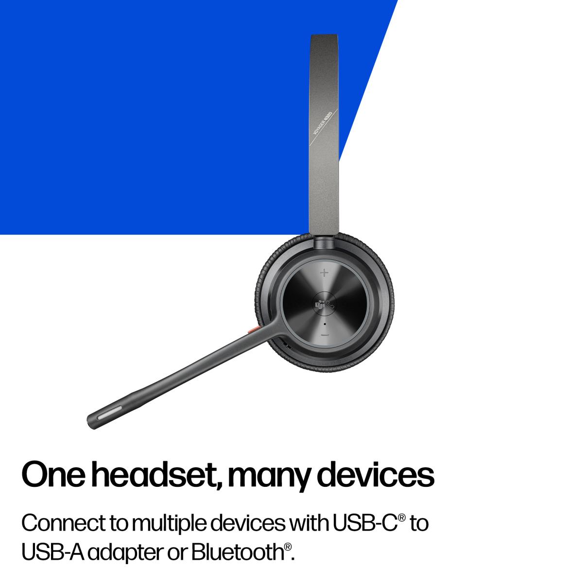 Poly Voyager 4320-M + USB-A to USB-C Cable + BT700 dongle