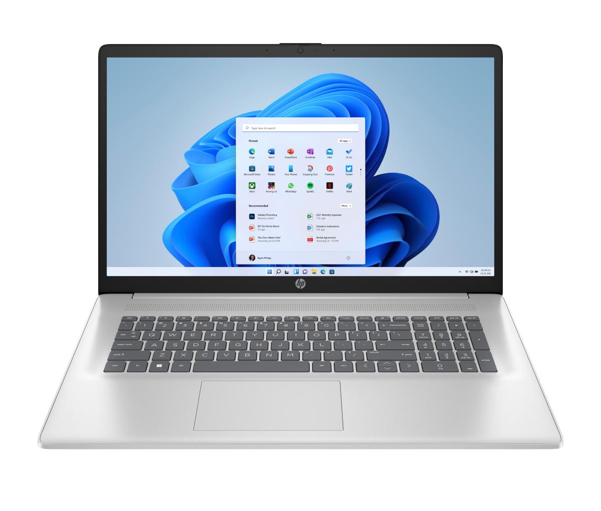 HP 17-cn3055nb - 17.3in - i3 N305 - 8GB RAM - 512GB SSD Win11 Home - Azerty Belgian