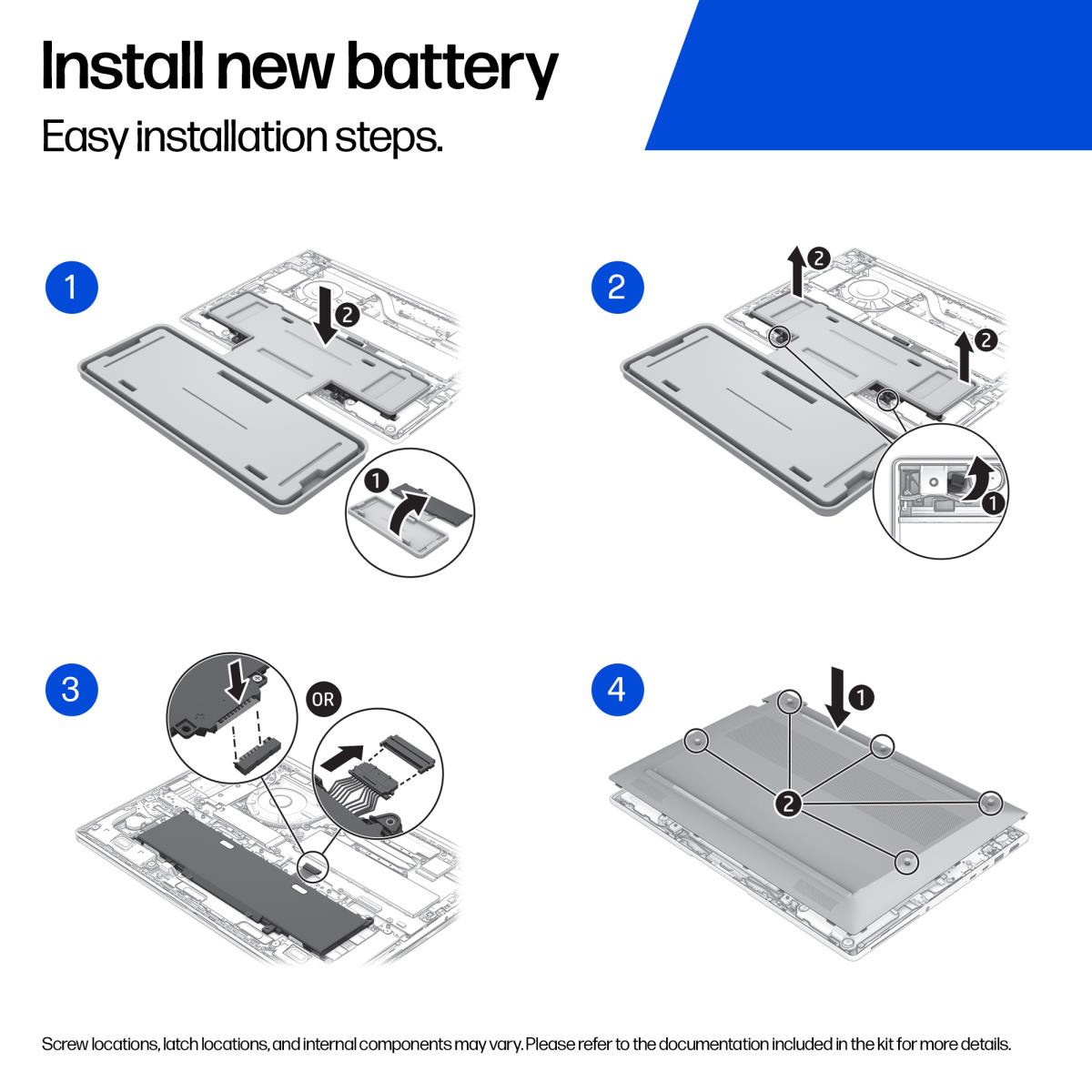 Replaceable Laptop Battery 62Wh
