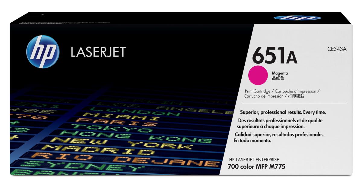 Toner Cartridge - No 651A - 16k Pages - Magenta