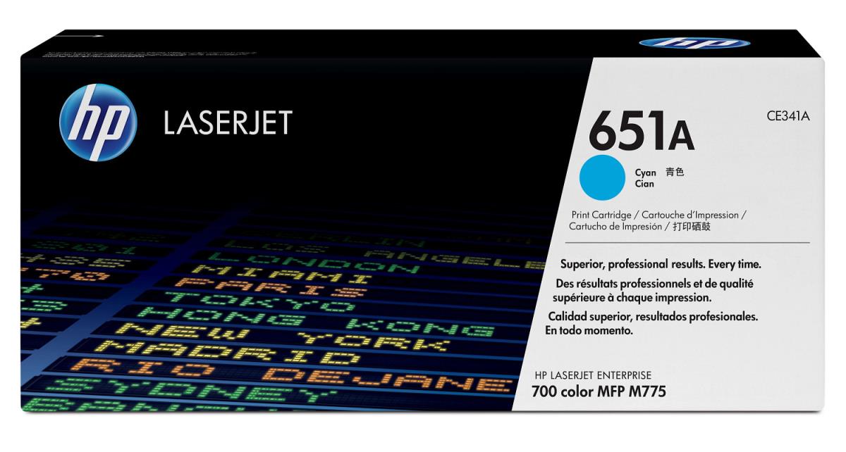 Toner Cartridge - No 651A - 16k Pages - Cyan