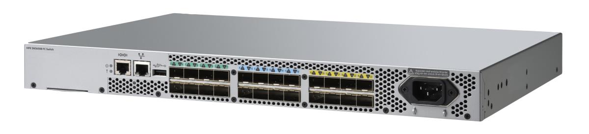 HPE SN3600B 32GB 24/24 Power Pack+ 24-port 32GB Short Wave SFP28 Fibre Channel Switch