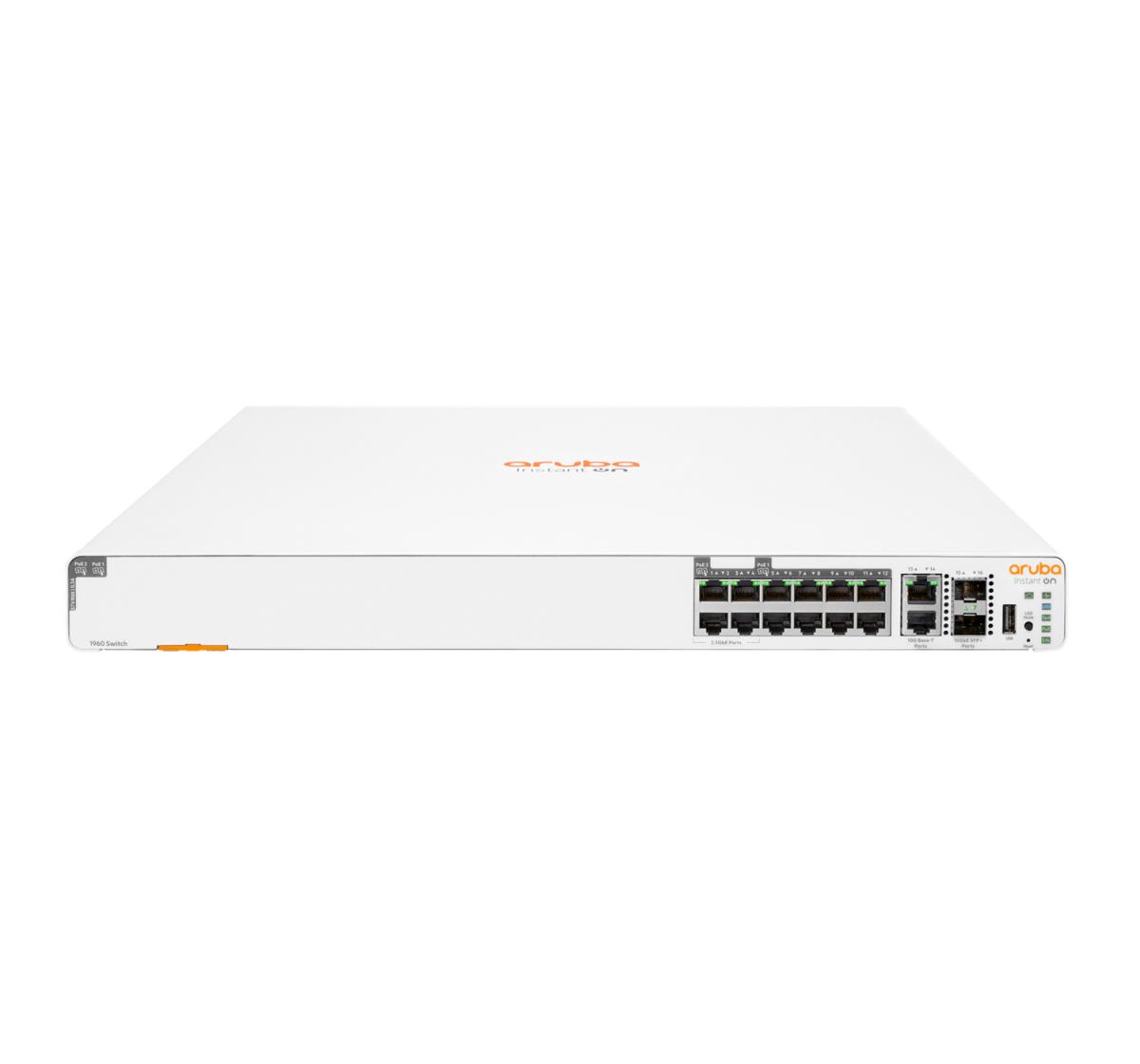 Aruba Instant On 1960 8p 1G Class 4 4p SR1G/2.5G Class 6 PoE 2p 10GBASE-T 2p SFP+ 480W Switch