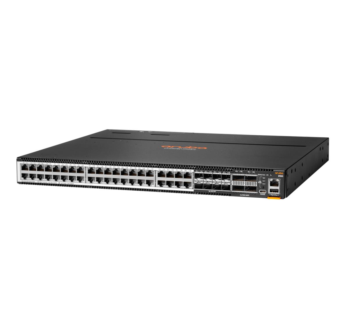 Aruba Networking CX 8100 40x10G Base-T 8x10G SFP+ 4x40/100G QSFP28 FB 3Fan 2AC PSU Switch Bundle