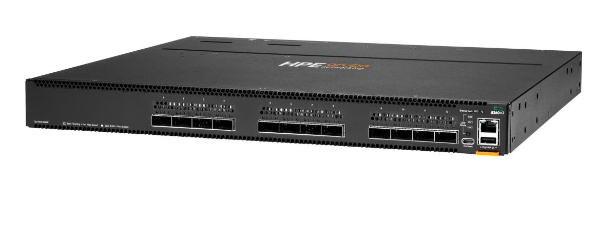 Aruba Networking 8360-12C v2 12-port 100G QSFP+/QSFP28 Back-to-Front 3 Fans 2 AC Bundle